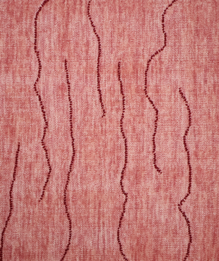 Abstract Art Pink Color Handloom Rug